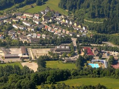Luftbild Wohnmobilstellplatz